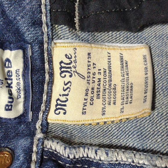 Miss Me Rhinestone Jester Straight Jeans 26 - Picture 14 of 17